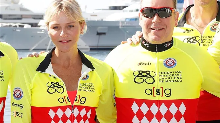 Albert en Charlene stralen