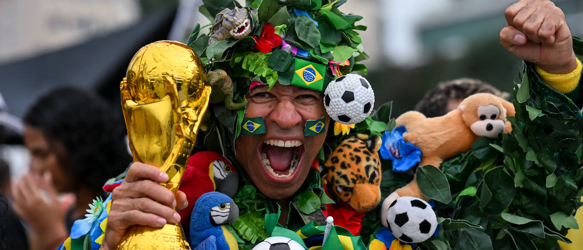 WK-voetbal fan.