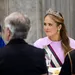 Prinses Amalia met het Mellerio-diadeem tijdens het staatsbanket voor de sultan van Oman, april 2025.