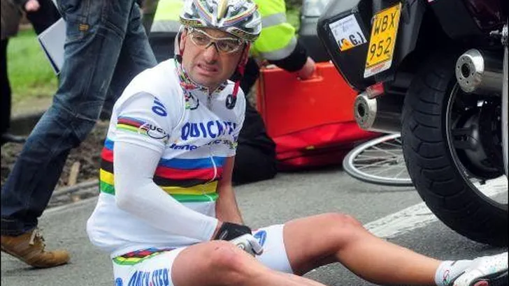 Voor Paolo Bettini is Kuurne al snel voorbij