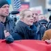 Joelia Navalnaja tijdens een demonstratie in Berlijn