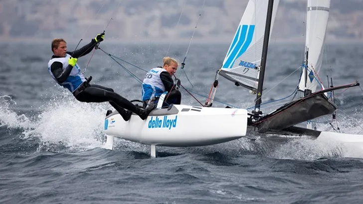 Renee Groeneveld and Steven Krol, Nacra 17. The ISAF Sailing World Cup, Palma de Mallorca, 31st Mar…
