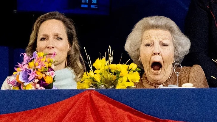 Prinses Beatrix laat zich lekker gaan!