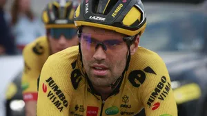 archieefbeeld van tom dumoulin in actie namens jumbo-visma