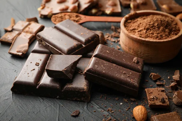 Voeding vol vezels: Chocolade.