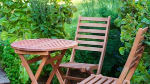 Houten bistroset