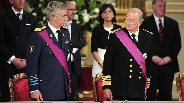 The Belgian Royal Family attends the 'Te Deum' ceremony.