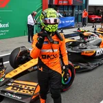 De McLaren van Lando Norris