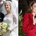 Tweeluik foto's met links Lady Gabriella en Thomas Kingston op hun bruiloft en rechts prinses Kate.
