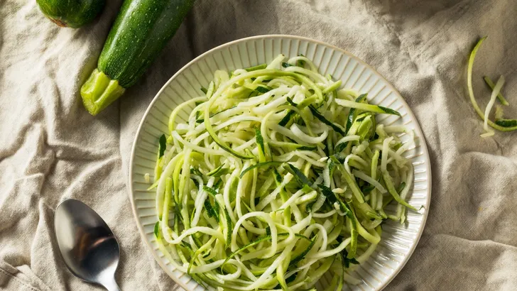 Recept: courgette spaghetti met cream cheese