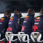 De pitmuur van Red Bull