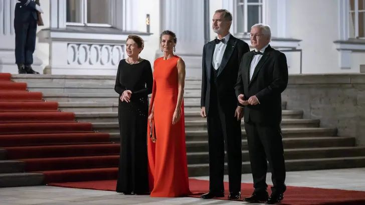 RECORD DATE NOT STATED Kˆnig Felipe VI., Kˆnigin Letizia, Bundespr‰sident Frank-Walter Steinmeier, Elke B¸denbender 17.