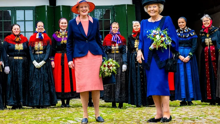 Prinses Beatrix bezoekt een stukje Nederland in Denemarken