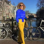 'Maak een statement met de kleuren blauw en geel!'