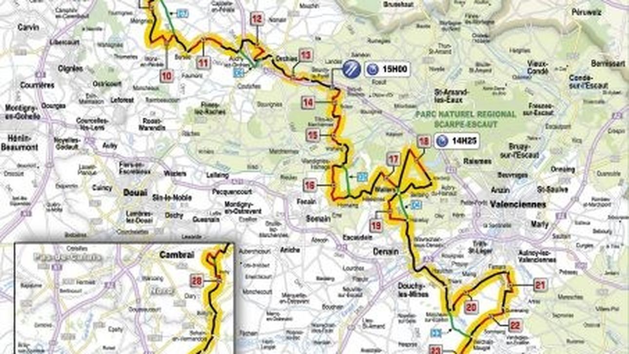 ParijsRoubaix alle kasseistroken en routekaart Wieler Revue