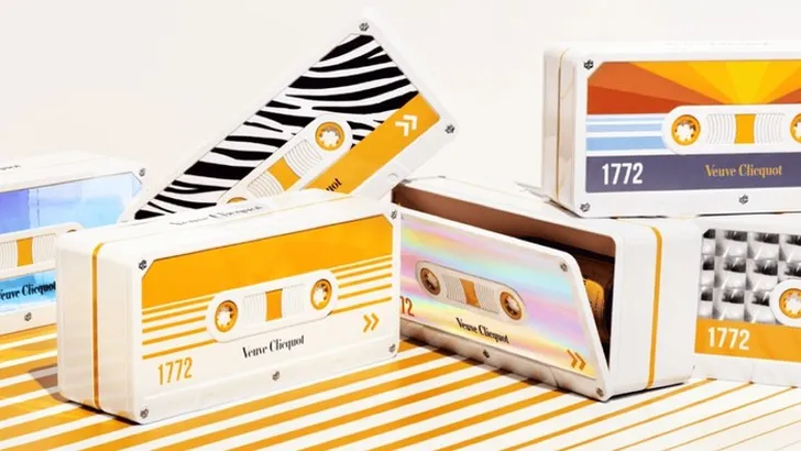 Santé! Retro chic gift box van Veuve Clicquot