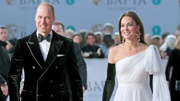 Prinses Kate en prins William bij de Baftas in 2023.