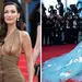 Tweeluik foto's met links Bella Hadid en rechts Sharon Stone bij het filmfestival van Cannes.