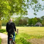 Cycling road trip with E-bike in the Netherlands during springtime