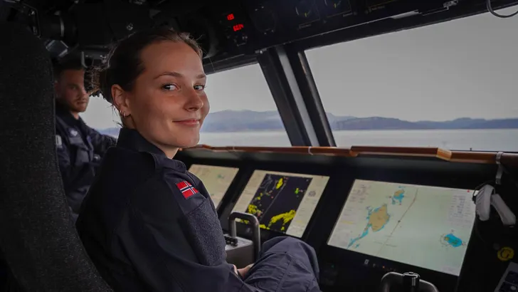 Prinses Ingrid Alexandra van Noorwegen bij de Koninklijke Noorse marine