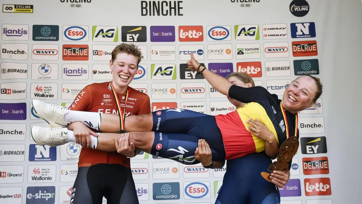 het podium van de kampioenen van belgië