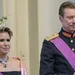 Foto van groothertogin Maria Teresa en groothertog Henri in galakledij, 2025.