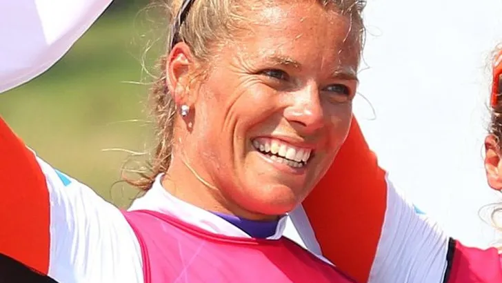Lisa Westerhof and Lobke Berkhout at the Olympic Games 2012 in Weymouth, United Kingdom.Fotograaf: …
