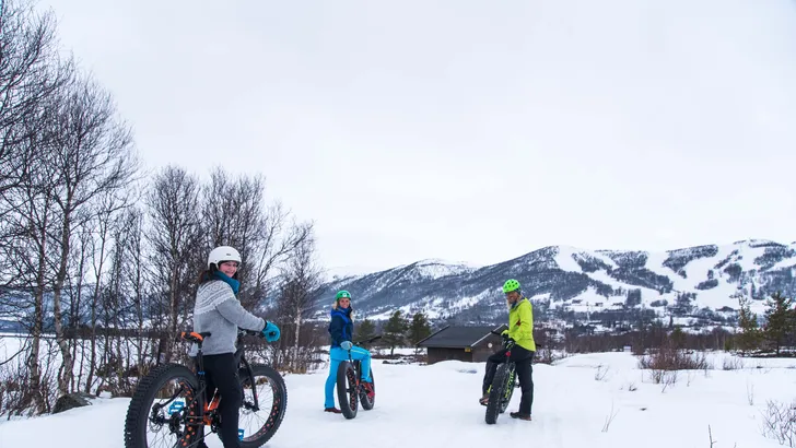 Nieuw: Op de fiets in de sneeuw in Noorwegen