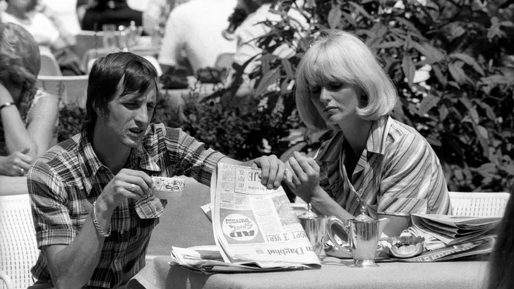 Johan Cruijff en Danny Coster 1971