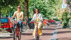Fietsers in Amsterdam