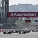 Het circuit van Baku in Azerbeidzjan