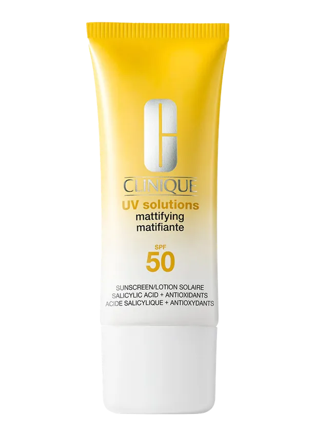 UV solutions mattifying sunscreen SPF 50 €33 (40 ml) Clinique