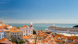 De haven van Lissabon