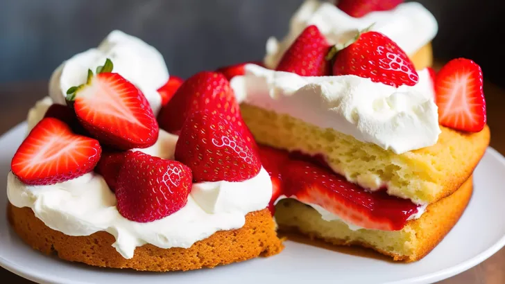 cheesecake with strawberries