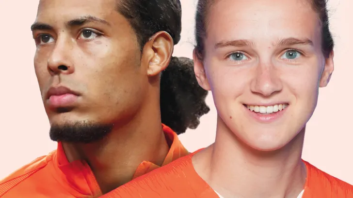 Virgil van Dijk en Vivianne Miedema