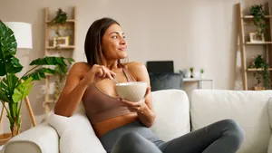 Vrouw minder schermtijd