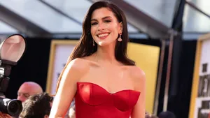 Anne Hathaway bij de wereldpremière van The Devil Wears Prada 2 in New York