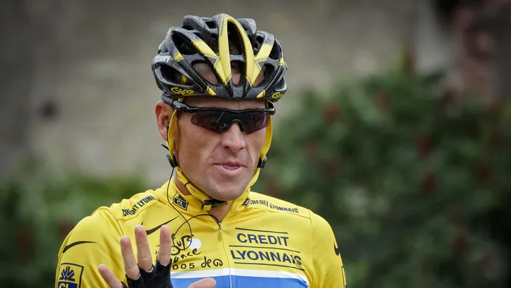 lance armstrong in gele trui