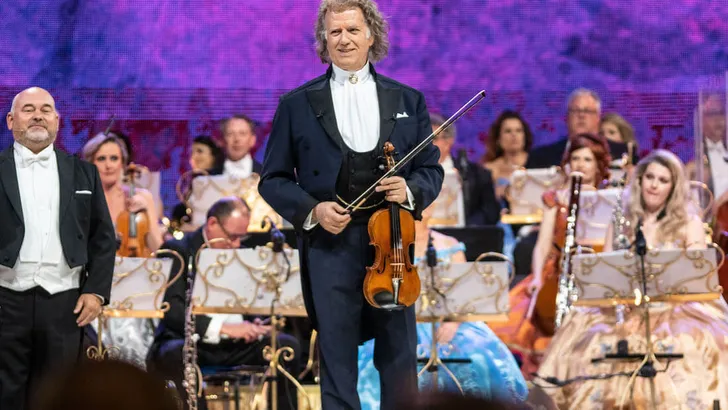 Andre Rieu and Orchestra on stage at First Direct Arena