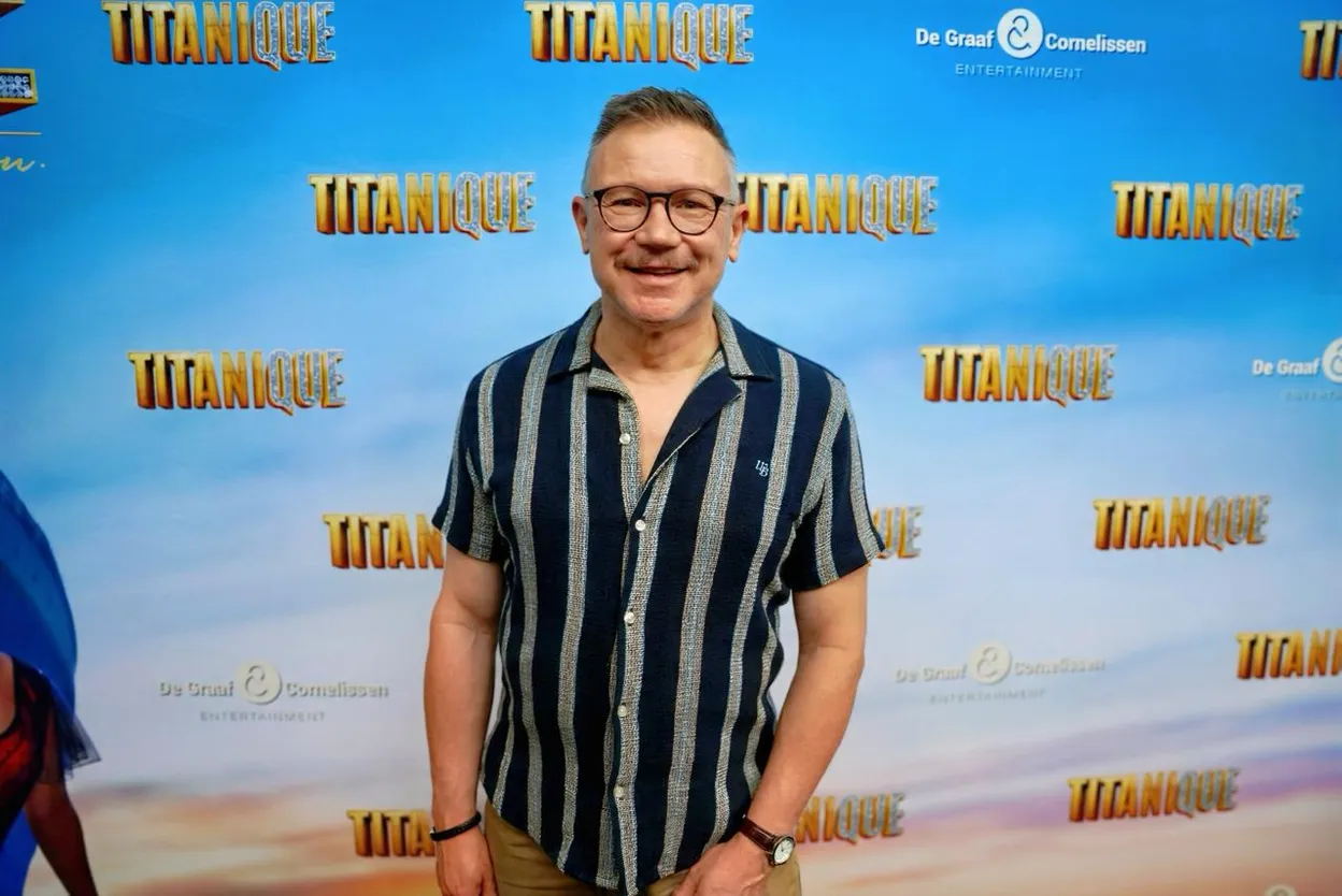 Arno Bremers tijdens de eerste repetitiedag van Titanique de musical in Nederland. 