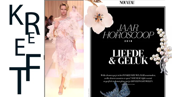 Nouveau jaarhoroscoop 2018. Sterrenbeeld: Kreeft