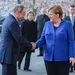 Angela Merkel en Vladimir Poetin in 2020
