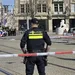 Brandende auto op De Dam