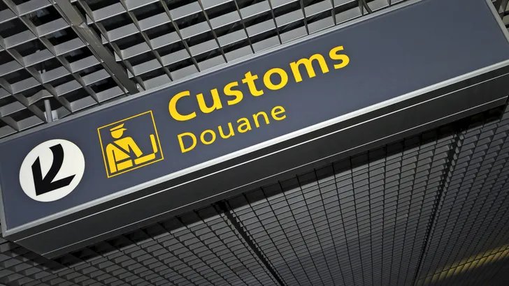 Douane bord Schiphol