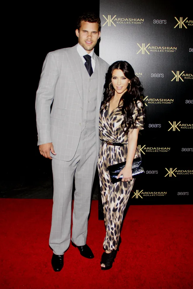 De exen van Kim Kardashian: foto van Kim Kardashian en Kris Humphries.