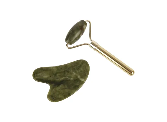 Voor €9,99 geef je je huid een moment van rust. Deze jade roller en gua sha voelen koel, zacht en heerlijk verzorgend.