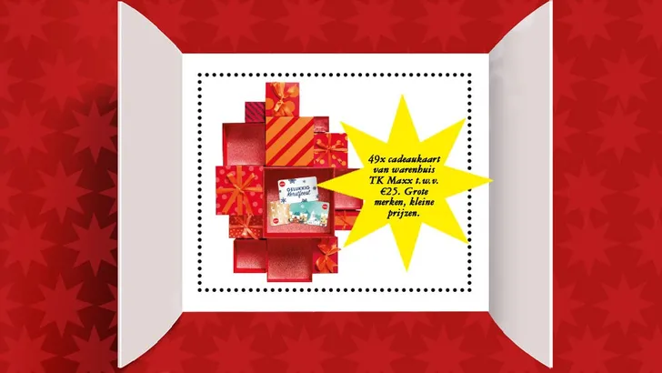 Grazia's adventskalender: 49x cadeaukaart van warenhuis TK Maxx t.w.v. €25