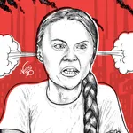 Illustratie Greta Thunberg