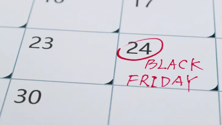 Black Friday on calendar 2023.