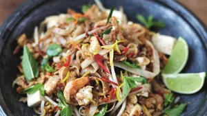 Beau Culinair: Padthai met gamba's van Jamie Oliver